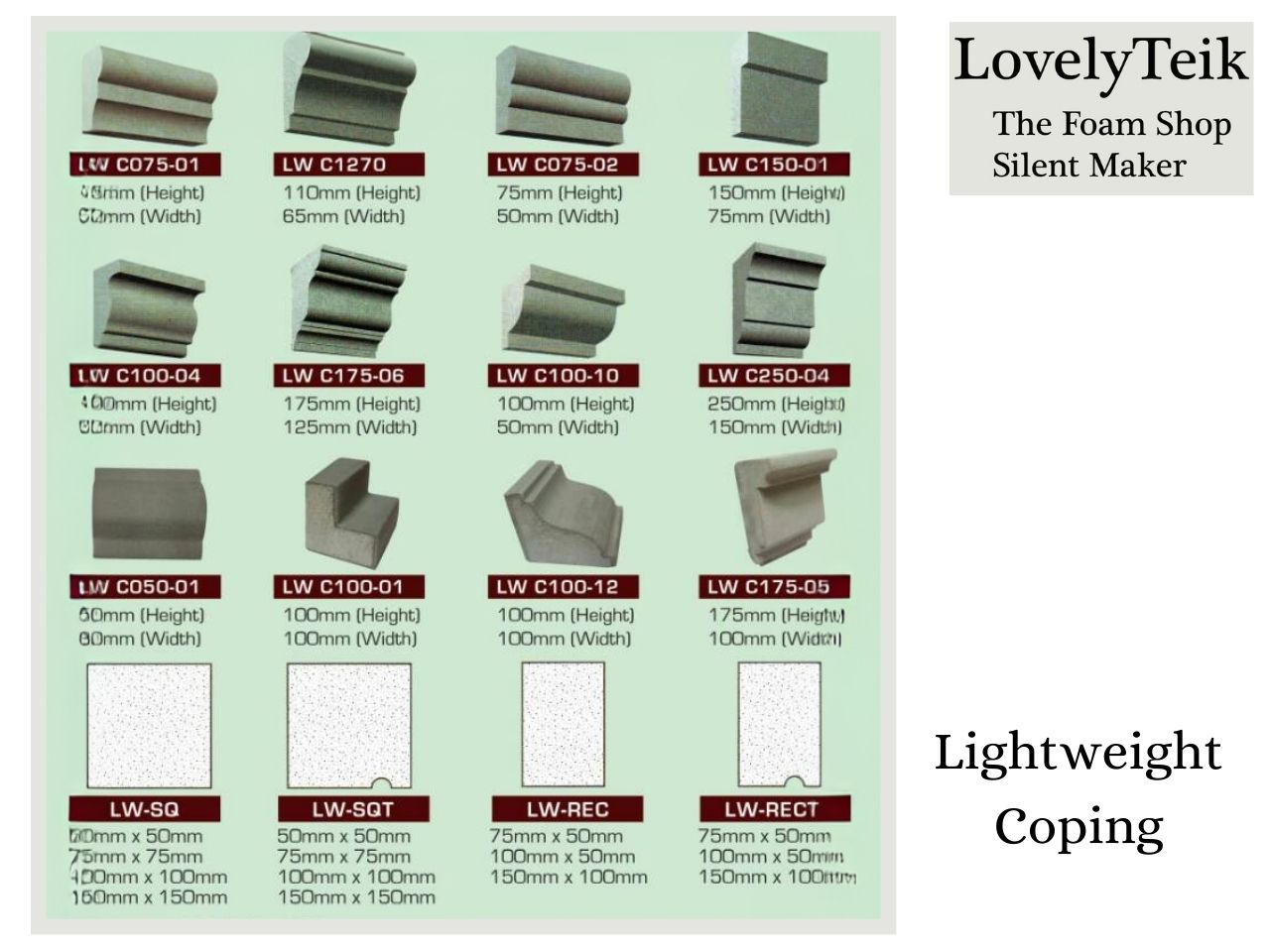 Lightweight Coping by LovelyTeik The Foam Shop