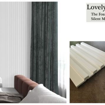 White Fluted Wall Panel by LovelyTeik The Foam Shop