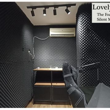 Black Acoustic Foam Studio by LovelyTeik The Foam Shop