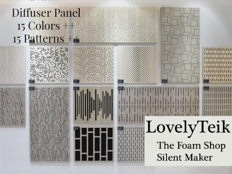 MDF Acoustic Panel Display aka Diffuser Panel By LovelyTeik