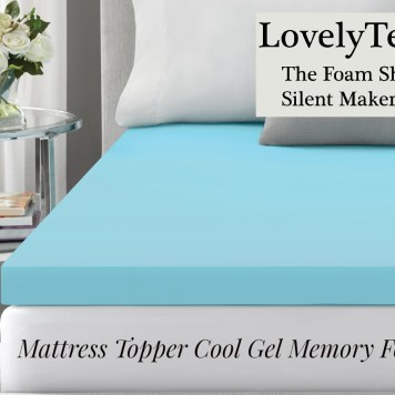 Mattress Topper Cool Gel Memory Foam By LovelyTeik 3