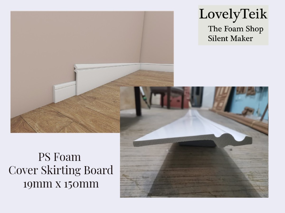 Flooring Skirting PS Foam Cover Skirting Board The Foam Shop